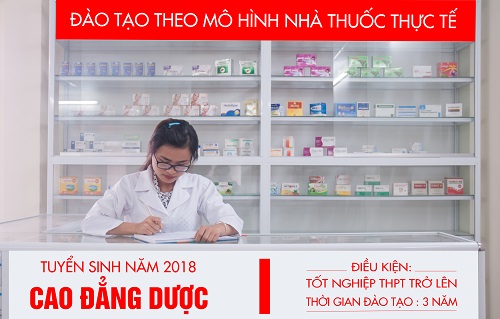 Thông tin tuyển sinh và thời gian đào tạo Cao đẳng Dược năm 2018 Thông tin tuyển sinh và thời gian đào tạo Cao đẳng Dược năm 2018
