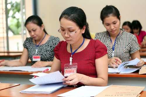 Công tác chấm thi tại 2 tỉnh Hòa Bình, Sơn La được diễn ra hết sức nghiêm ngặt