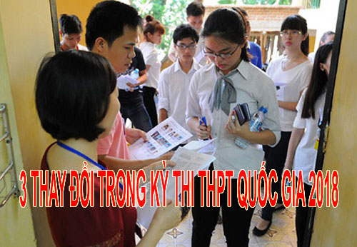 3 thay đổi lớn ảnh hưởng đến kỳ thi thpt quốc gia năm 2018