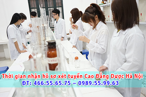 Cao đẳng Dược Hà Nội đã nhận hồ sơ xét tuyển năm 2016 chưa ?