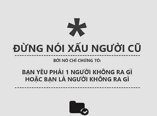 Đàn ông chuyên nói xấu tình cũ