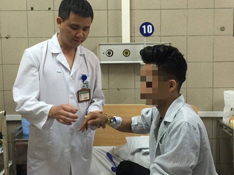 Bệnh nhân bị ngộ độc khí N2O.