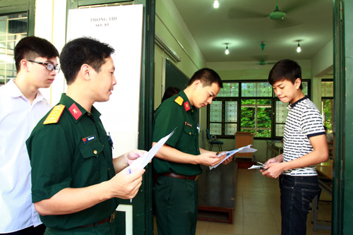Các Trường quân đội tăng chỉ tiêu tuyển sinh khối A1